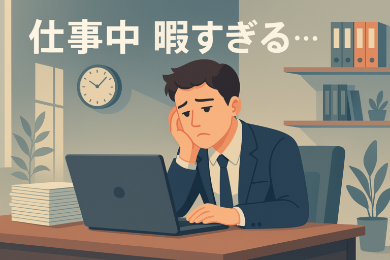 仕事中「暇すぎる…」と思ったときにやるべきこと｜ムダ時間を価値に変える方法 | fuji-k-labo